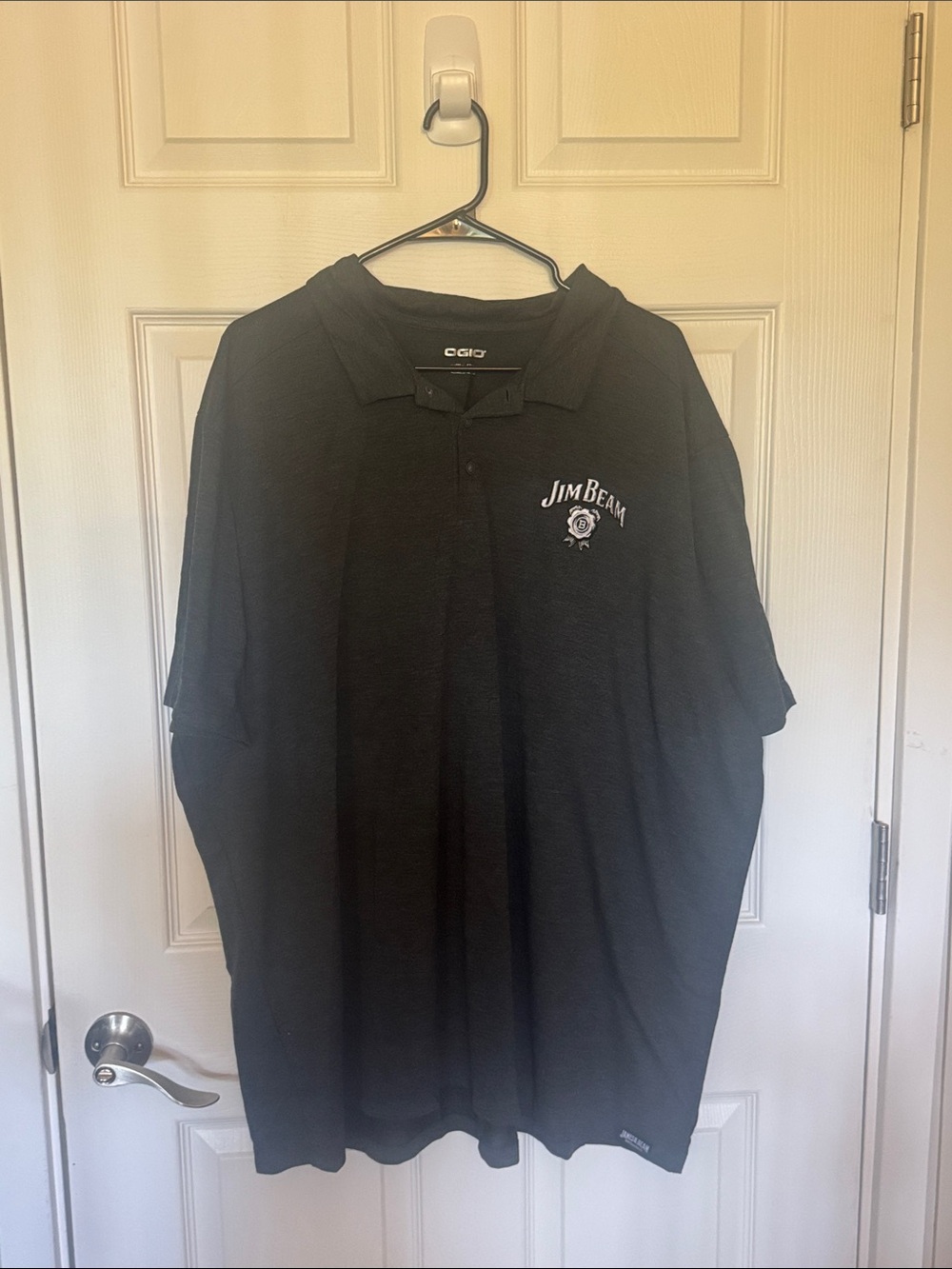 Dark Grey Jim Beam Embroidered Polo